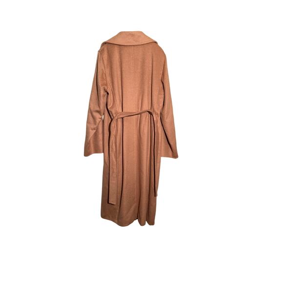 New MAX MARA Iconic Manuela Belted Wrap Coat Trench Tan Camel Hair US 16 $3650 - Picture 4 of 12